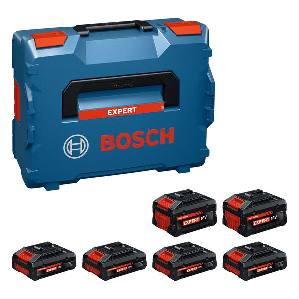 KIT 4 xExpert 4,0Ah EXBA 18V-40 + 2x Expert 8,0Ah EXBA 18V-80 L-BOXX Expert - 1600A0373G Bosch