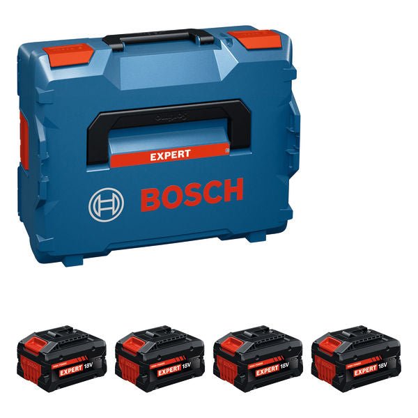 Kit de 4 batterie EXPERT EXBA 18V-55 avec L-Boxx Expert - 1600A0373H Bosch