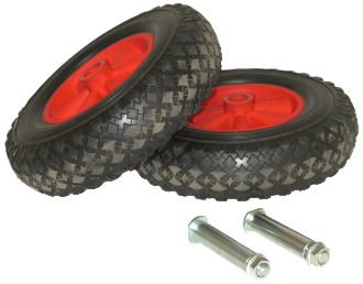 Kit 2 Roues Ø 260 Mm + Axes 197013 Lacme