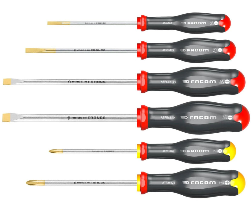 Pack essentiel bricolage Facom - Boite + mesure + tournevis + marteau - PACKBOITEFACOM