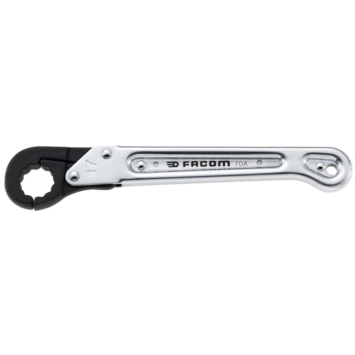 Cle a tuyauter a cliquet 17mm 70a.17 Facom