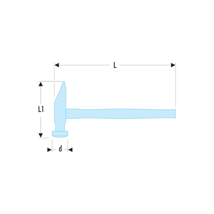 Marteau a ganir tete rde 30mm 860h.30 Facom