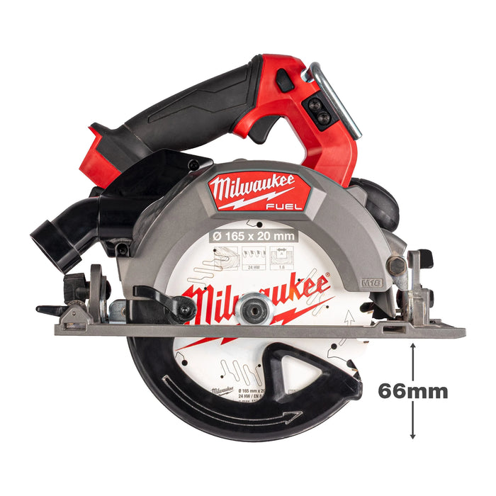 Scie circulaire ø 165mm FUEL 66mm 18V nu - M18 FCSDC165-0C MILWAUKEE