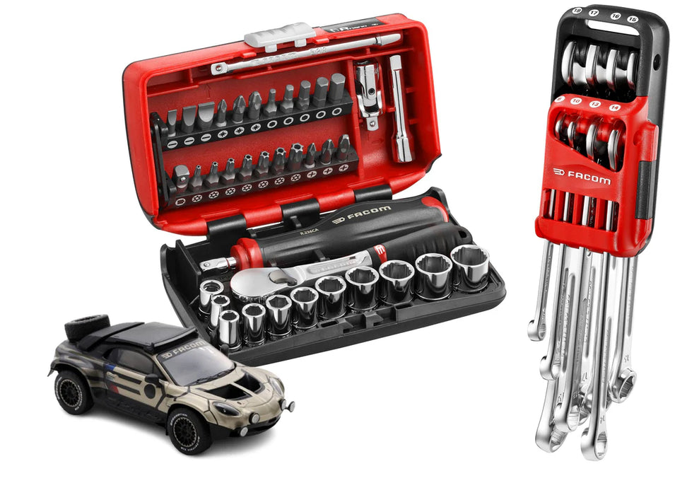 Pack Facom édition limitée OGV® Grip NANO - jeu de clés mixtes 8 pièces + coffret NANO 1/4" 38 pièces - R.GRP-EA25