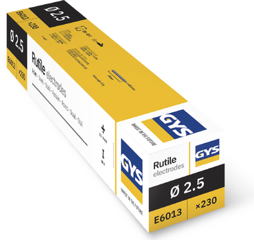 230 Électrodes rutiles E6013 Ø 2,5 - GYS - 085039