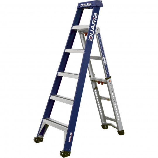 MX5 escabeau marchepieds modulable et multifonction 5 en 1 - 655625 DUARIB