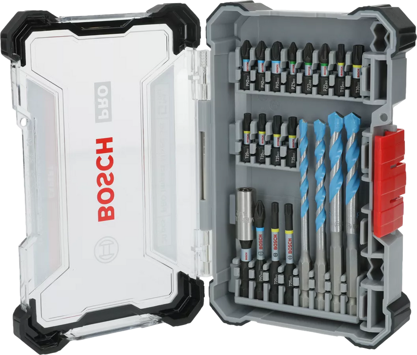 Coffret PRO Impact 20 pcs: 4 forets 15 embouts 1 porte embouts - 2608521U83 Bosch