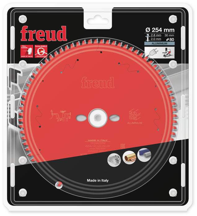 Lame scie circulaire aluminium D254 2,8/2 AL30 Z80 TP -5° - F03FS09823 FREUD