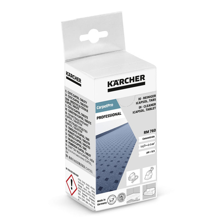 Nettoyant pour moquettes RM 760 CarpetPro en tablettes 16 Pastilles Karcher 6.295-850.0
