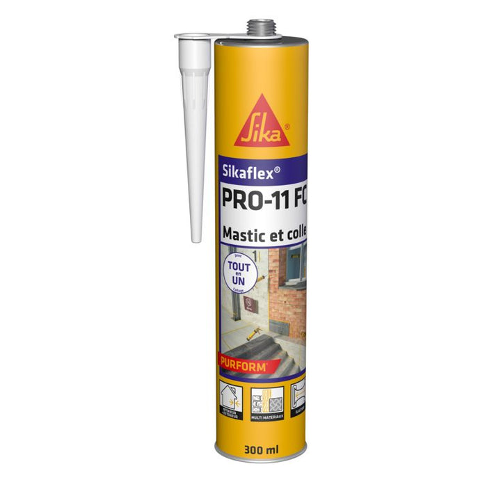 Mastic Colle Polyurethane Sikaflex® PRO-11 FC Purform BLANC 300ml