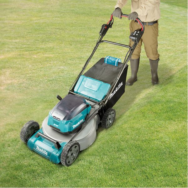 Tondeuse auto-tractée 36V 2x18V Li-Ion 5Ah 46cm (4 batteries) Makita DLM462PT4