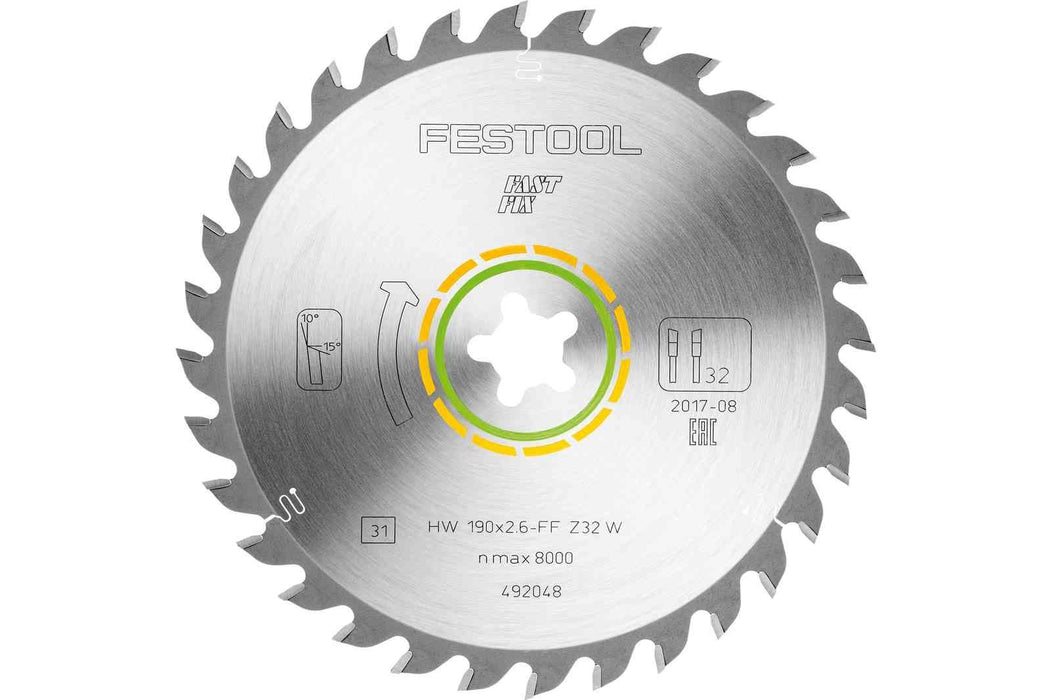 Lame de scie universelle 190x2,6 FF W32 492048 - Festool