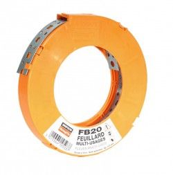 Rouleau Feuillard Perfore Acier Galva Larg 20X0,9 Mm Lg 10 - Fb20 Simpsons