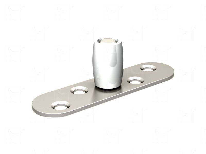 GUIDE OLIVE NYLON SUR PLATINE POUR U 25X17 - Mantion.1102