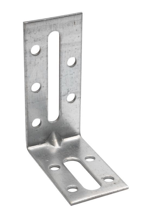 Equerre de fixation avec renfort acier galvanisé 30x100x54x2,5