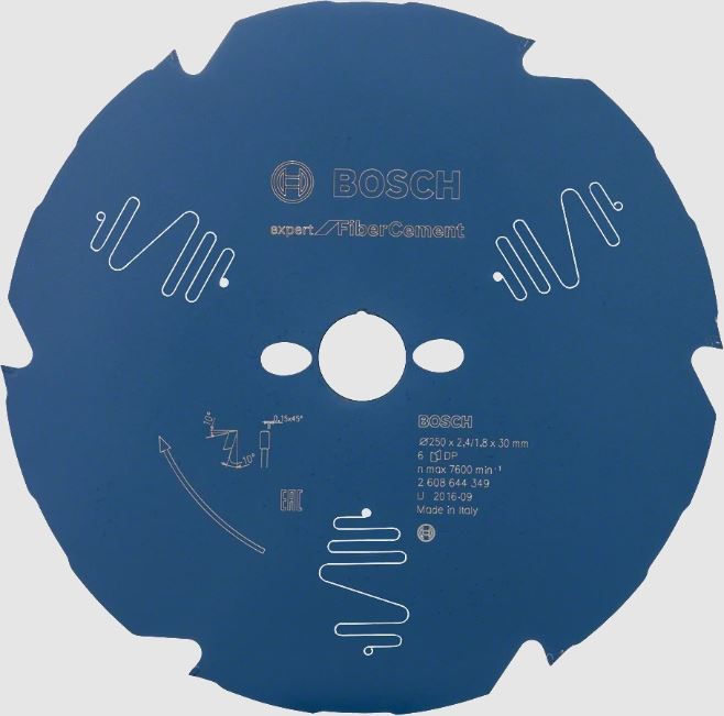 Lame de scie circulaire expert pour fibrociment 250x30-6 Bosch 2608644349