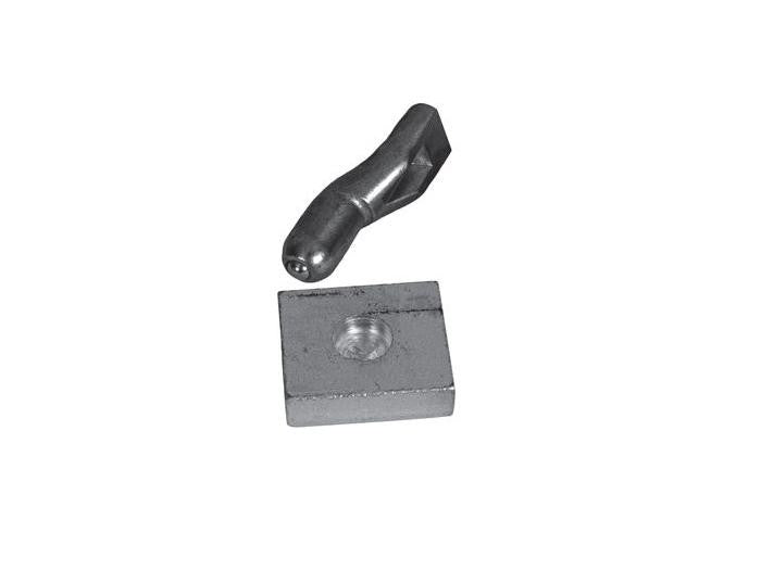 Pivot bas portail  socle carré + tige