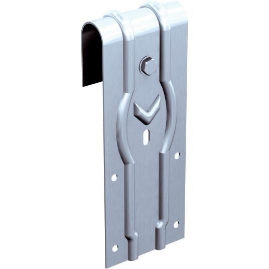 Monture fixation sur plat tôle galva porte 130 kg