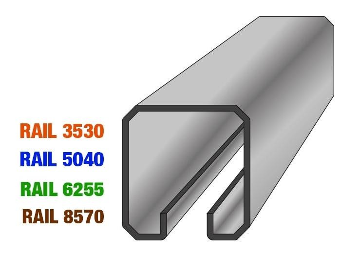 Rail 35x30 Chemin de roulement pour portes suspendues prix au ML