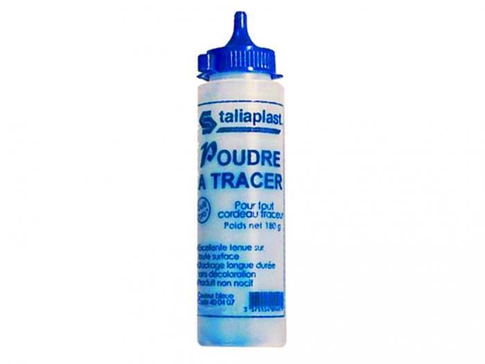 poudre à tracer bleue
