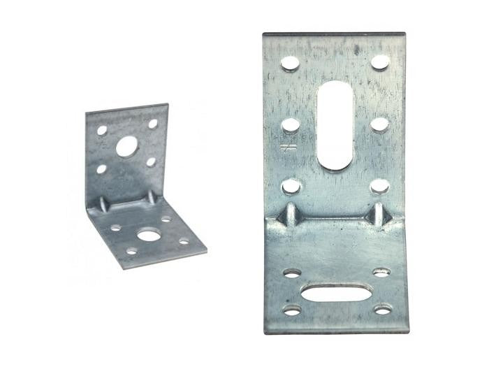 Equerre d'assemblage acier galva 60x60x60x2