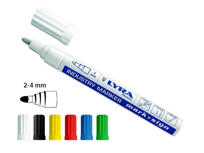 Marqueur peinture laquée Lyra Mark Sign pointe 2-4 mm jaune