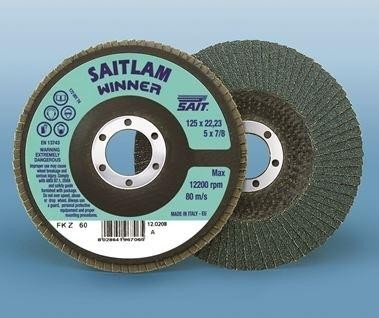 Disque Lamelle Zirconium 125X22.23 Gr80 Sl-Fk Z Sait - 096711