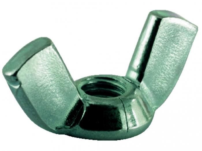 Écrou À Oreilles Acier Zingué Blanc M8