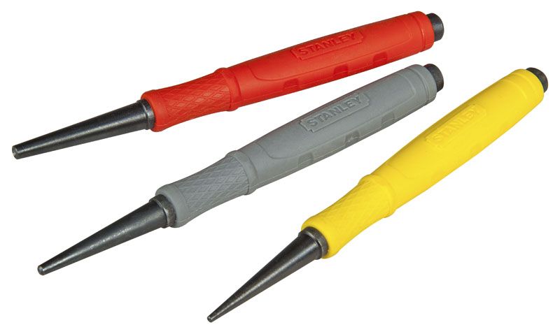 Chasse-Clous Dynagrip Jeu De 3 Pcs Stanley 0-58-930