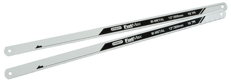 Lame De Scie A Metaux - Carte 2 Lames Bimetal Fatmax 8 Dents Stanley FMHT0-20194