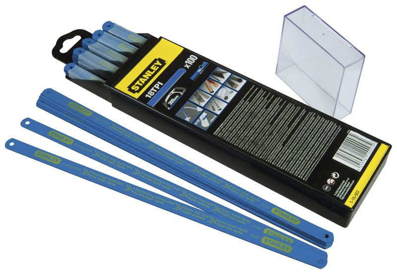 Lame De Scie A Metaux - Carte 5 Lames Hss Bimetal Laser 10 D Stanley 2-15-558