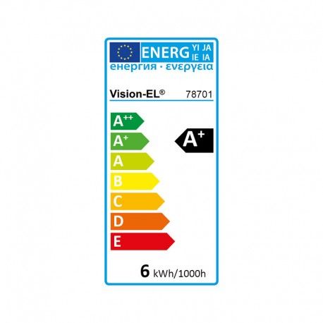 Ampoule LED GU10 Spot 6W 2700°C