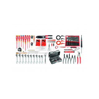 BSR20.EL34 Sélection électricien 101 outils - boîte à outils textile sur roulettes