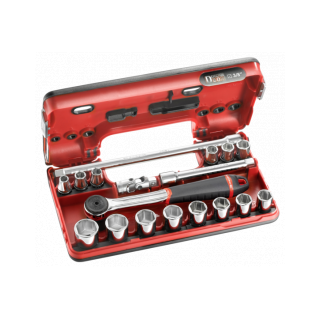 J.161DBOX1 Sélection particuliers/enseignement technique 74 outils - boîte à outils plastique