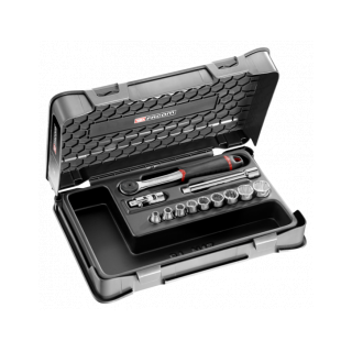 J.161-1P12U Coffret douilles 3/8" 12 pans en pouces - 12 pièces - J.161B