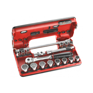 JL.DBOX501 JL.DBOX501 - Coffret 3/8" Detection Box métriques - 12 pans