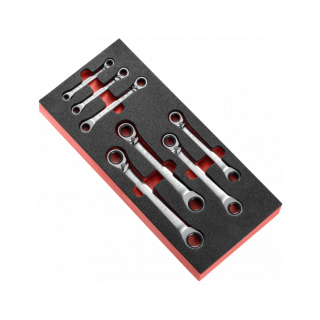 MODM.65J7 Module de clés polygonales à cliquet inclinées à 15° Spline en plateau mousse