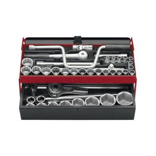 SK.452N Coffret de douilles 12 pans 1/2" et 3/4" de 8 à 50 mm
