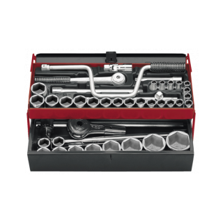 SK.453N Coffret de douilles 6 pans 1/2" et 3/4" de 8 à 50 mm