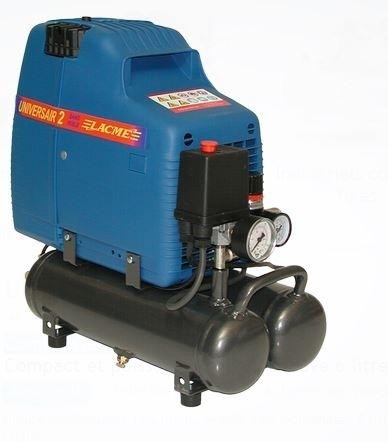 Compresseur UNIVERSAIR 2 monobloc sans huile 14,5m3/h sur cuve 6 litres