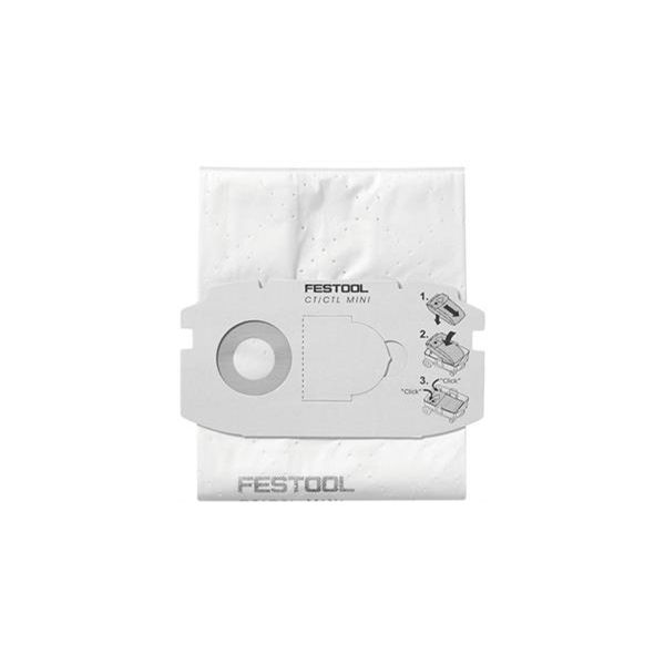 Lot de 5 sacs filtre SELFCLEAN SC FIS-CT MINI/5 Festool