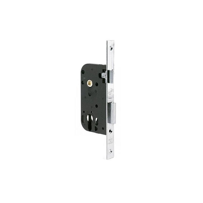 Serrure Multibat à encastrer à fouillot pour cylindre PE - Axe 50mm