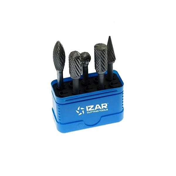 Set de 5 fraises limes rotatives carbure Izar