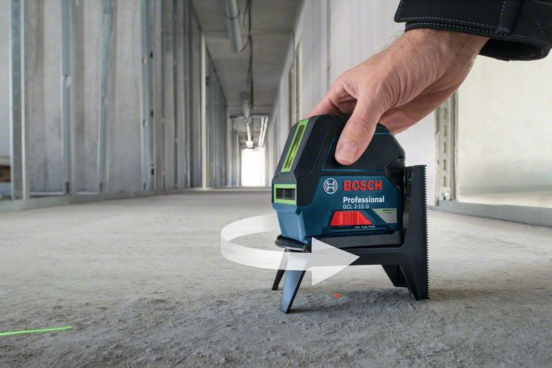 Laser combiné faisceau vert GCL 2-15 G + RM 1 + Pince + coff Bosch 0601066J00