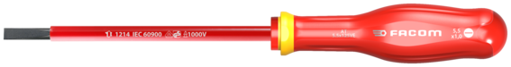Tournevis Protwist plat 6.5x150 isolé 1000V AT6.5X150VE Facom