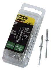 Rivet Aluminium - En Boite MEDIUM - 3 mm x 6,35 (x 20 pcs) Stanley 1-PAA44T