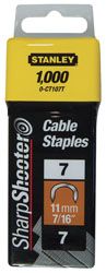 Agrafes Cavaliers Type 7 - Boite De 1000Pcs Cavaliers 12 mm - 1/2 Type 7 (1000) Stanley 1-CT108T