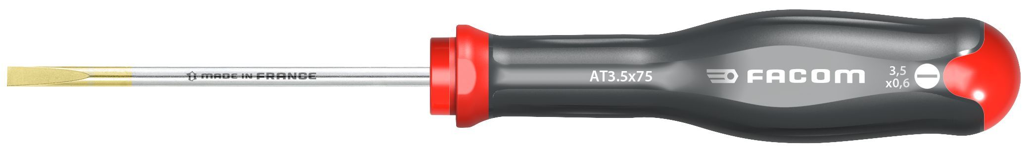 AT - Tournevis PROTWIST pour vis à  fente - lames fraisées AT6.5X125 Facom