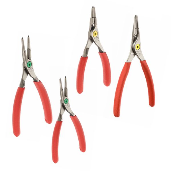 Jeu de 4 pinces pour circlips becs droits 10 à 60 mm Facom PCSNJ4PB