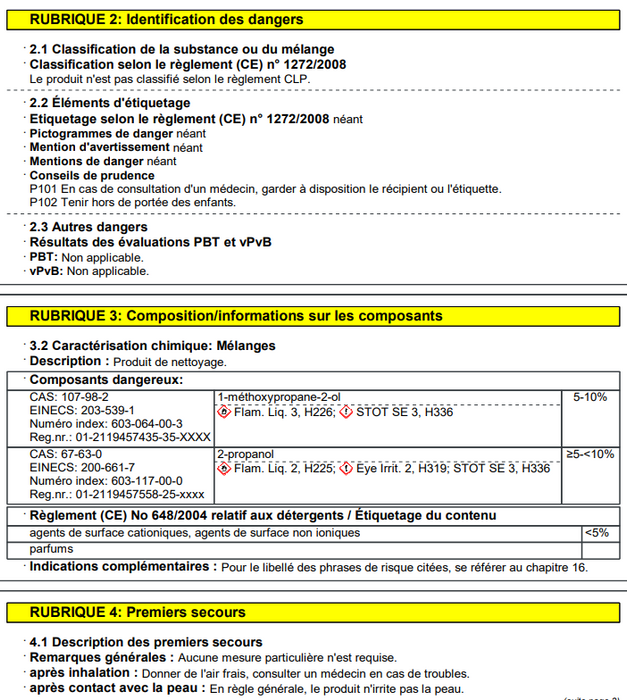 Détergent pour vitres WV RM 503 500 ml conc. (20 ml/230 ml eau), 500 ml  Karcher 6.295-840.0